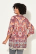 Kimono, Mustermix, offene Form, weite 3/4-Ärmel