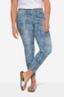 Jeans, smal passform, heldekkende trykk, 5-lommer