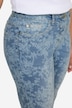 Jeans, smal passform, heldekkende trykk, 5-lommer