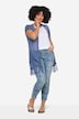 Jeans, smal passform, heldekkende trykk, 5-lommer