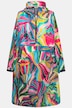Functionele regencape, unisex, print, capuchon