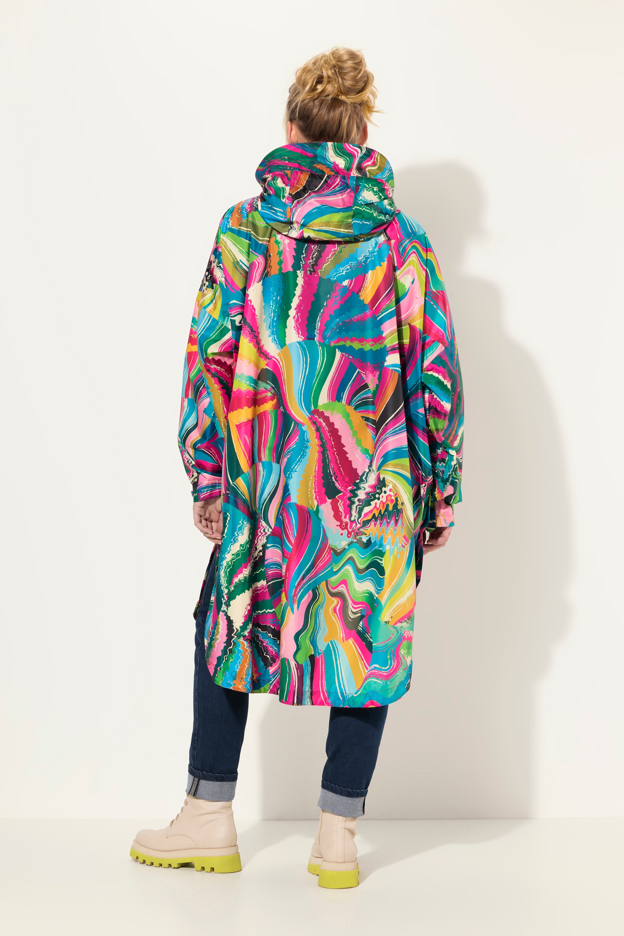 Laurasøn Damen Funktions Regencape Unisex Print Kapuze 831403