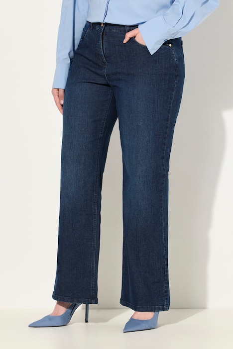 Jeans Mary, wijde pijpen, 5-pocket model, stretch