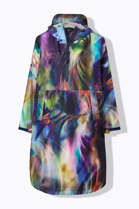 Funktions-Regencape, Unisex, Print, Kapuze