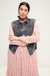 Jeans-Weste, Loose Fit, Hemdkragen, seitlich elastischer Saum