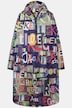Funktions-Regencape, Unisex, Print, Kapuze