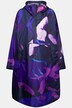 Functionele regencape, unisex, print, capuchon