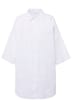Dlouhá mušelínová košile, oversize, límeček, krátké rukávy
