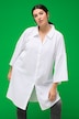 Muslin 3/4 Sleeve Button Down Shirt Dress