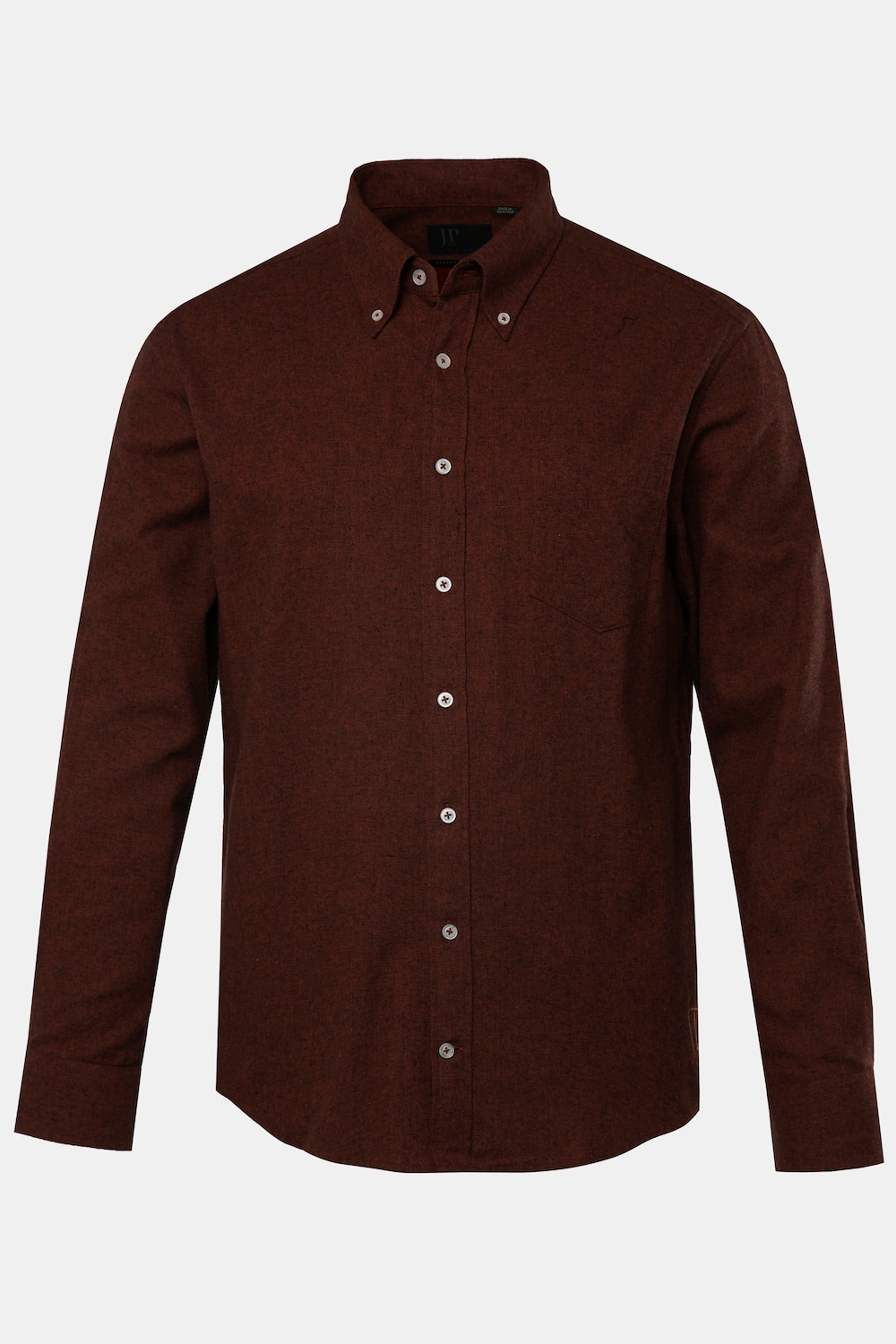 JP 1880 Flanellhemd, Langarm, Buttondown-Kragen, Modern Fit, bis 8 XL