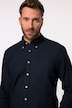 Chemise en flanelle JP 1880 à manches longues et col à pointes boutonnées, coupe Modern Fit - jusqu'au 8 XL