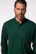 JP 1880 ternet skjorte, lange ærmer, mini buttondown-krave, Moderne pasform, op til 8XL