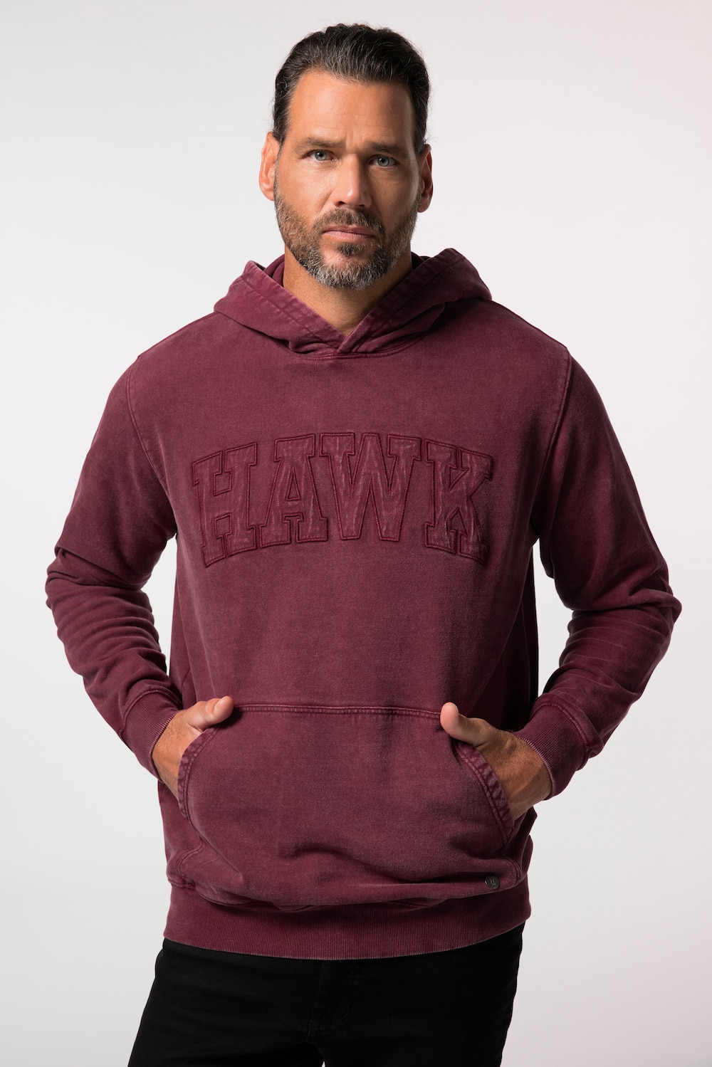 Große Größen Hoodie, Herren, lila, Größe: XXL, Baumwolle, JP1880