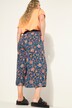 Culotte, wijde pijpen, paisleyprint, elastische tailleband