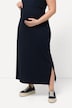 Gonna di jersey Bellieva dal taglio svasato con cintura elastica e spacchetti laterali