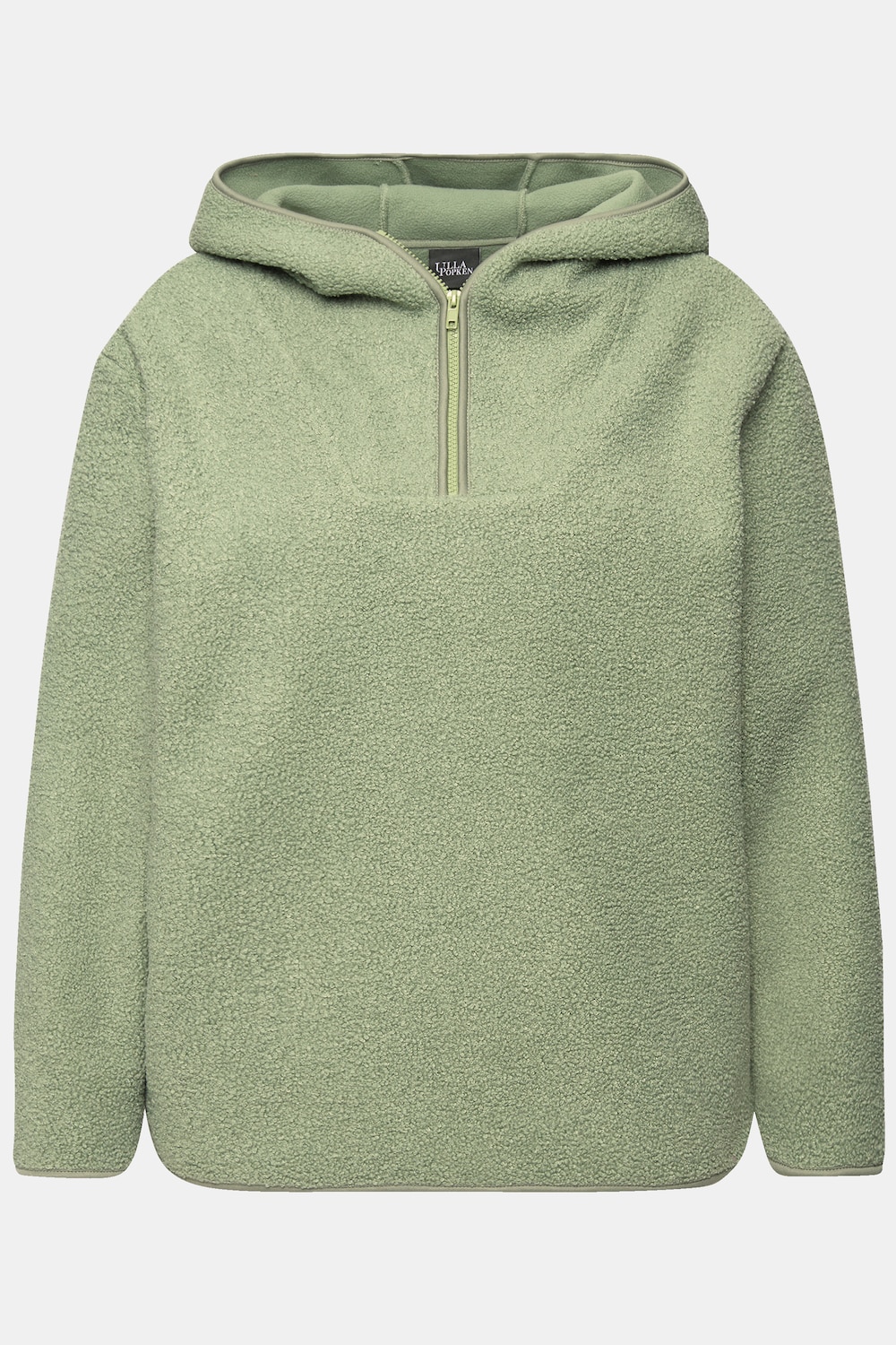 Stora storlekar Teddytröja, Dam, grön, storlek: 46/48, Polyester, Ulla Popken