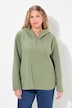 Teddy-pullover, pluche, capuchon, lange mouwen