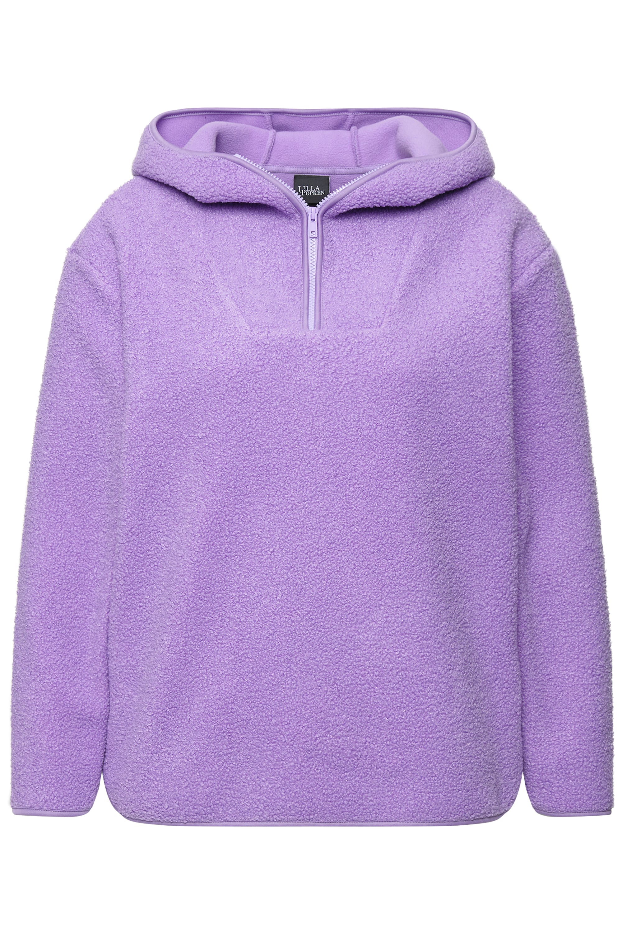 Ulla Popken Damen große Größen Teddypullover Plüsch Kapuze Langarm 831535