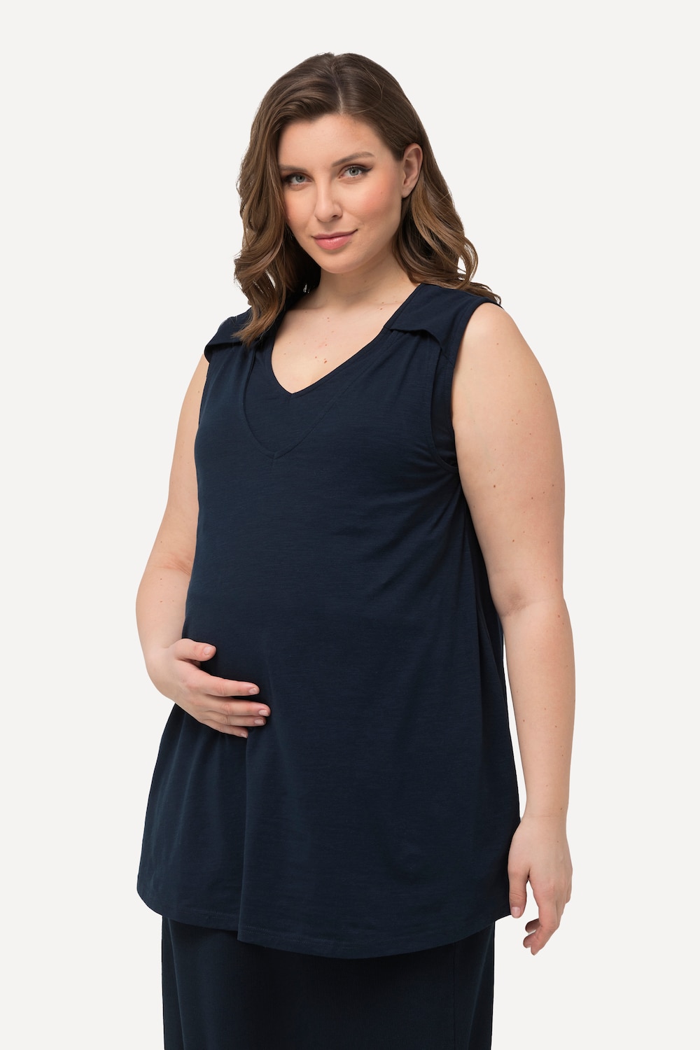 Große Größen Bellieva Longtop, Damen, blau, Größe: 46/48, Baumwolle, Ulla Popken