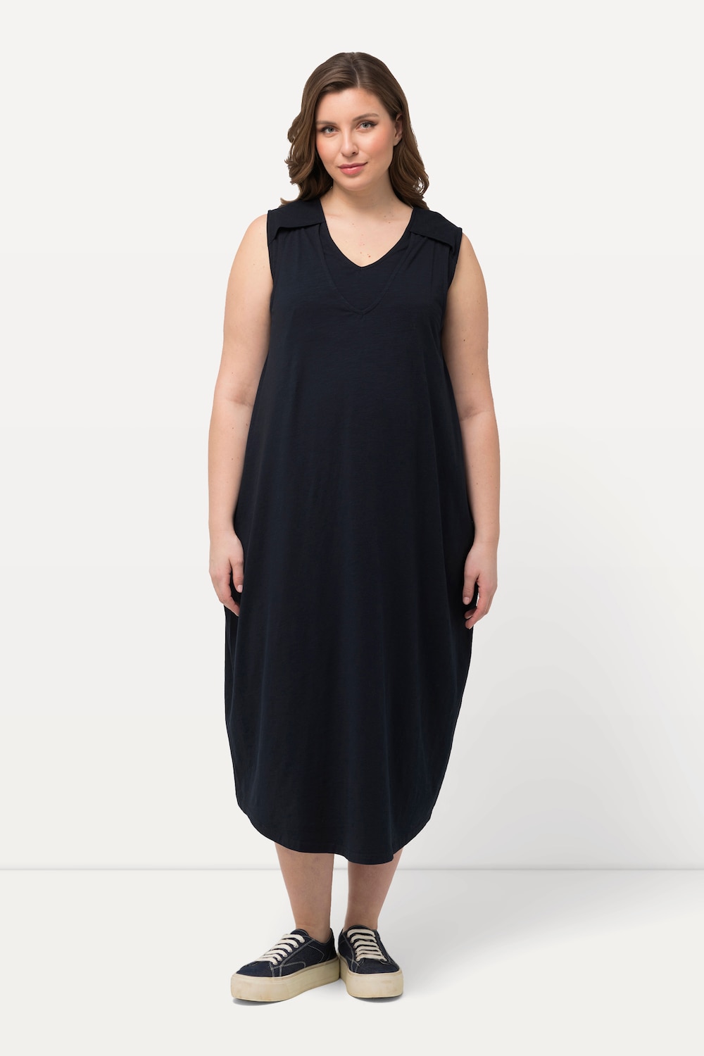 Große Größen Bellieva-Kleid, Damen, blau, Größe: 50/52, Baumwolle, Ulla Popken