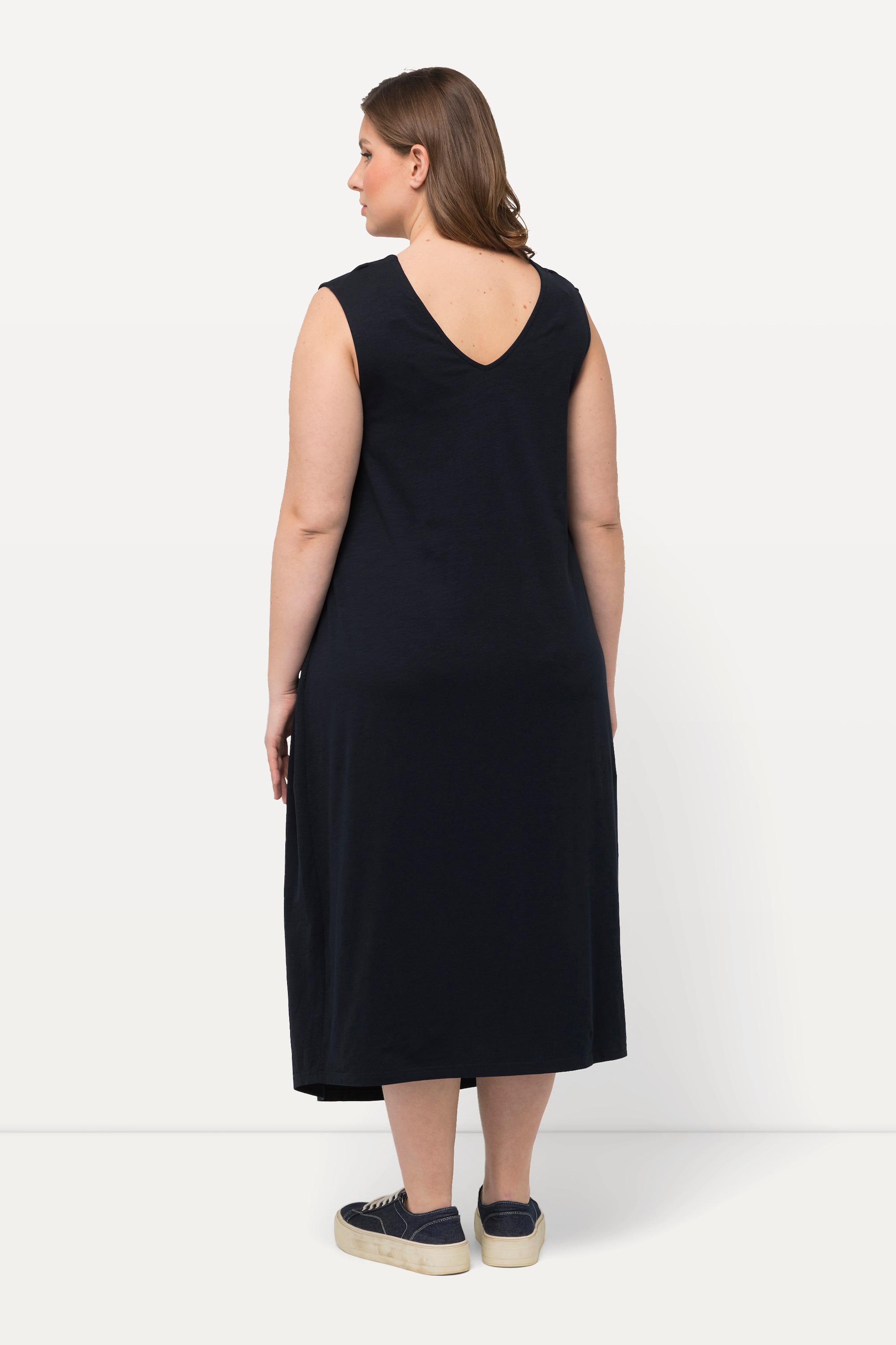 Ulla Popken Damen große Größen Bellieva Kleid Stillfunktion Jersey Wickeloptik