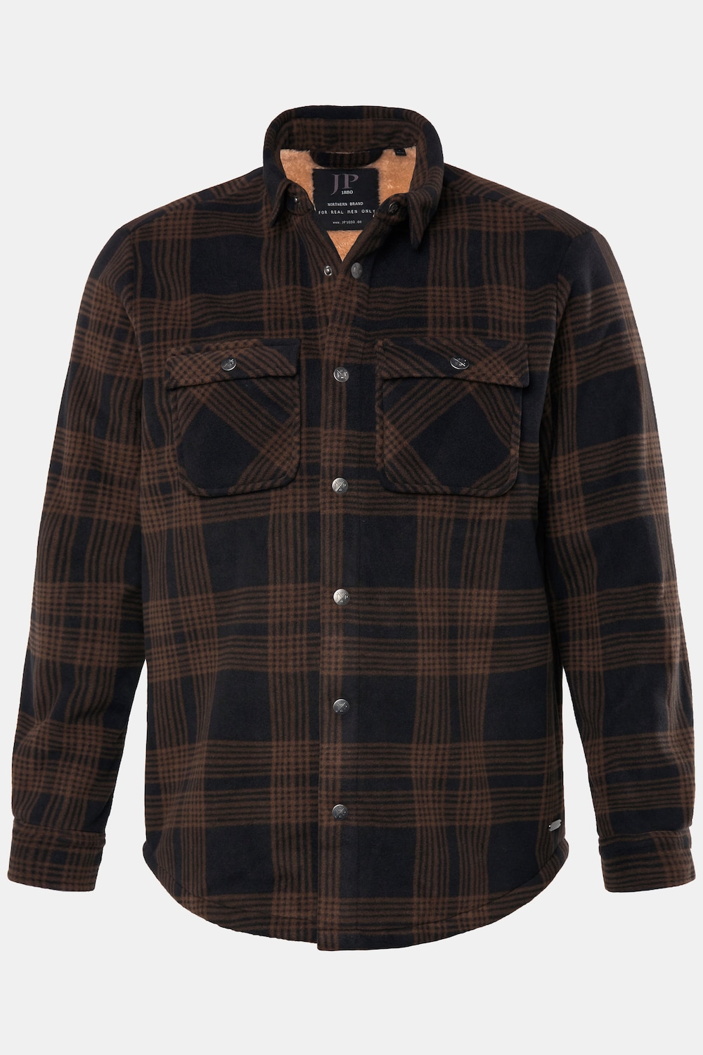 JP 1880 Karofleece-Overshirt, Workwear, Webfell-Futter, bis 7 XL