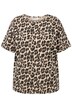 Tričko, oversize, leopardí potisk, kulatý výstřih, krátké rukávy