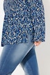 Bluse, gesmokt, Rundhals, ausgestellter Langarm