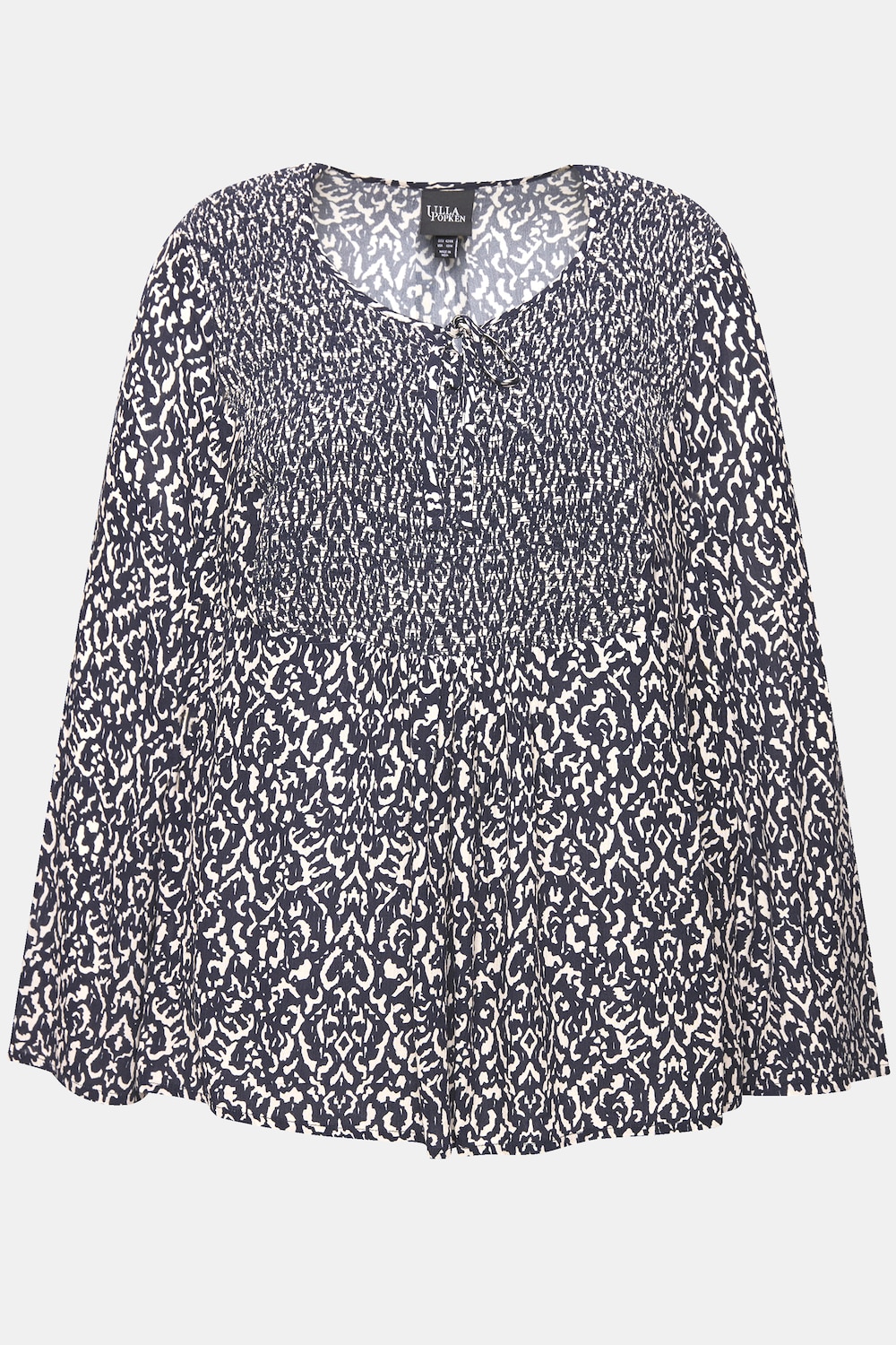 Stora storlekar Blus, Dam, beige, storlek: 50/52, Viskos, Ulla Popken
