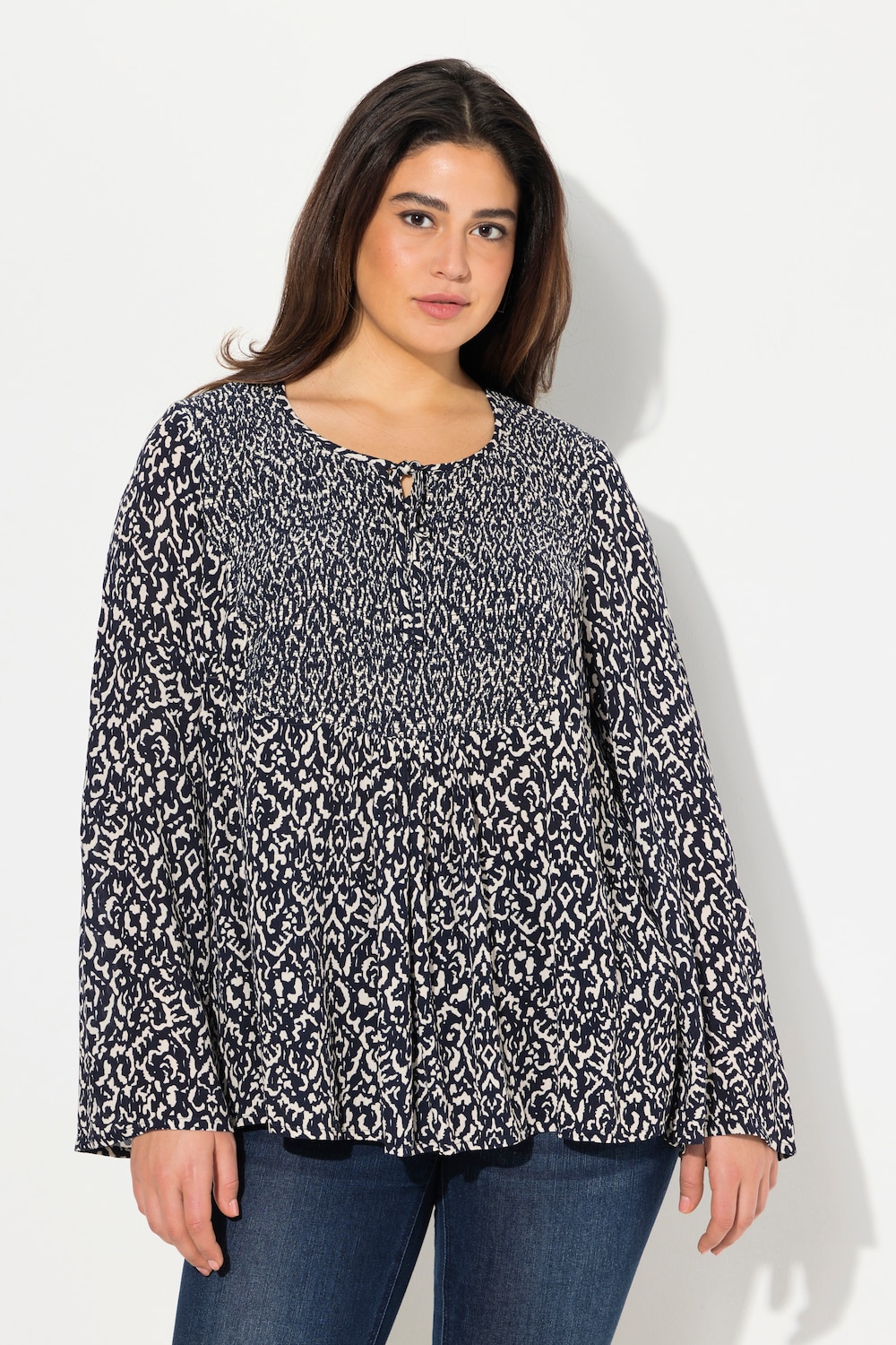 Große Größen Bluse, Damen, beige, Größe: 50/52, Viskose, Ulla Popken