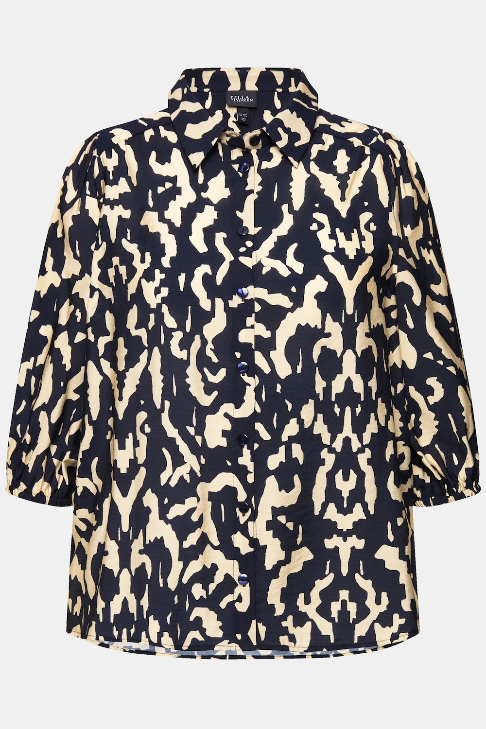 Stora storlekar Blus, Dam, beige, storlek: 62/64, Viskos/Syntetfibrer, Ulla Popken