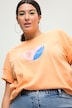 T-paita, oversized, painettu kuva, vintage-tyyli, pyöreä pääntie, lyhyet hihat