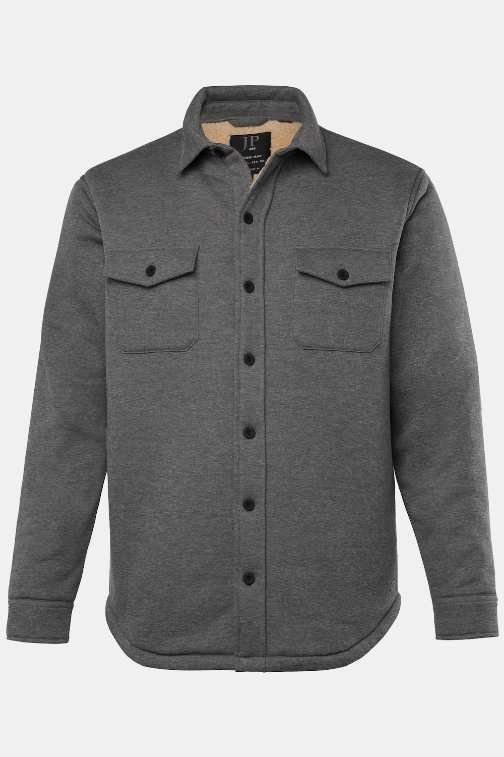 JP 1880 Sweat-Overshirt, Webfell-Futter, bis 7 XL