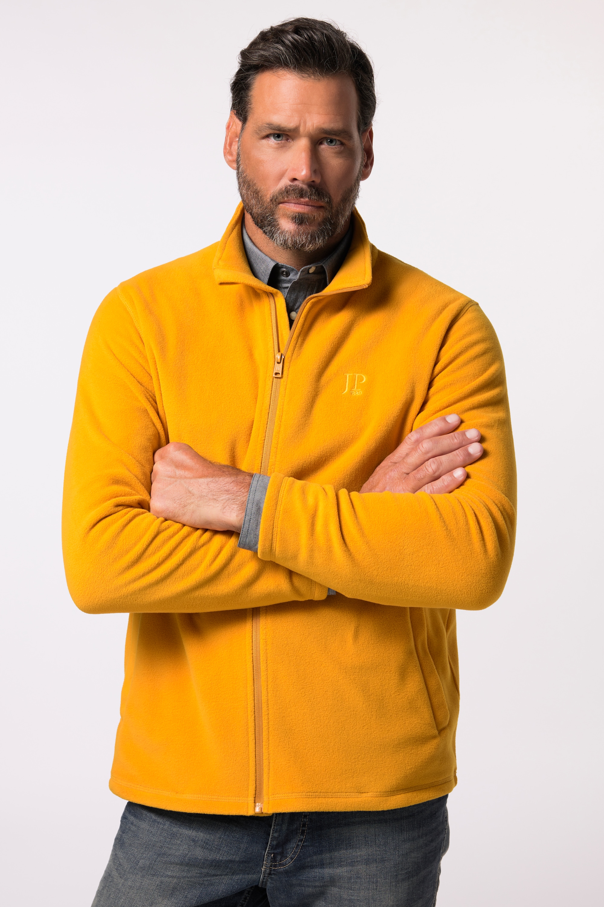 JP 1880 Herren große Größen JP 1880 Fleecejacke ultra leicht Stehkragen