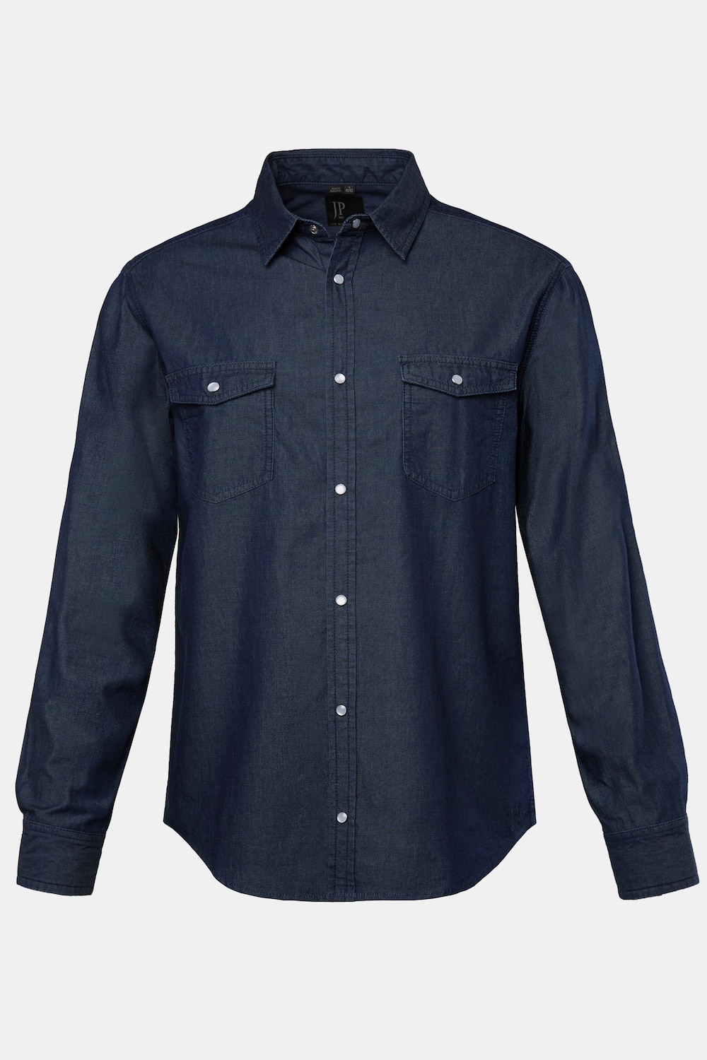JP 1880 denim overhemd, lange mouwen, kentkraag, Modern Fit, tot 8XL
