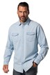 Džínová košile JP1880, dlouhé rukávy, Kent límeček, Modern střih, do 8XL