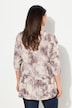 Bluse, batikprint, A-form, V-udskæring, lange ærmer