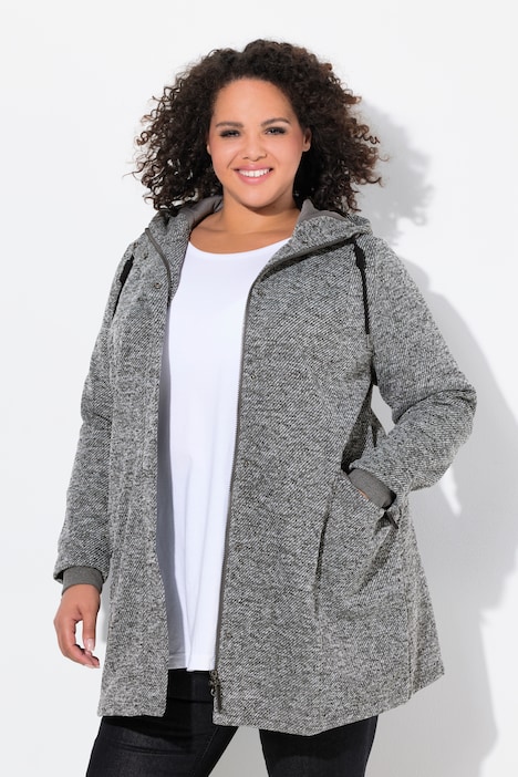 Knit Fleece-Lined Jacket