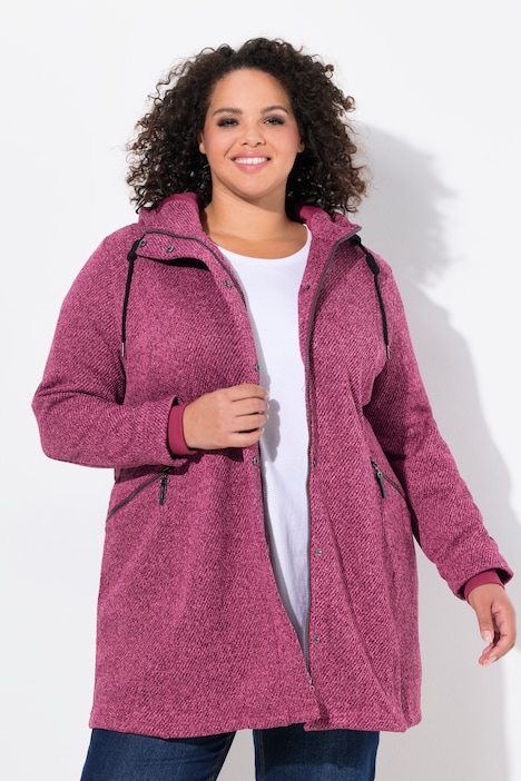 Knit Fleece-Lined Jacket