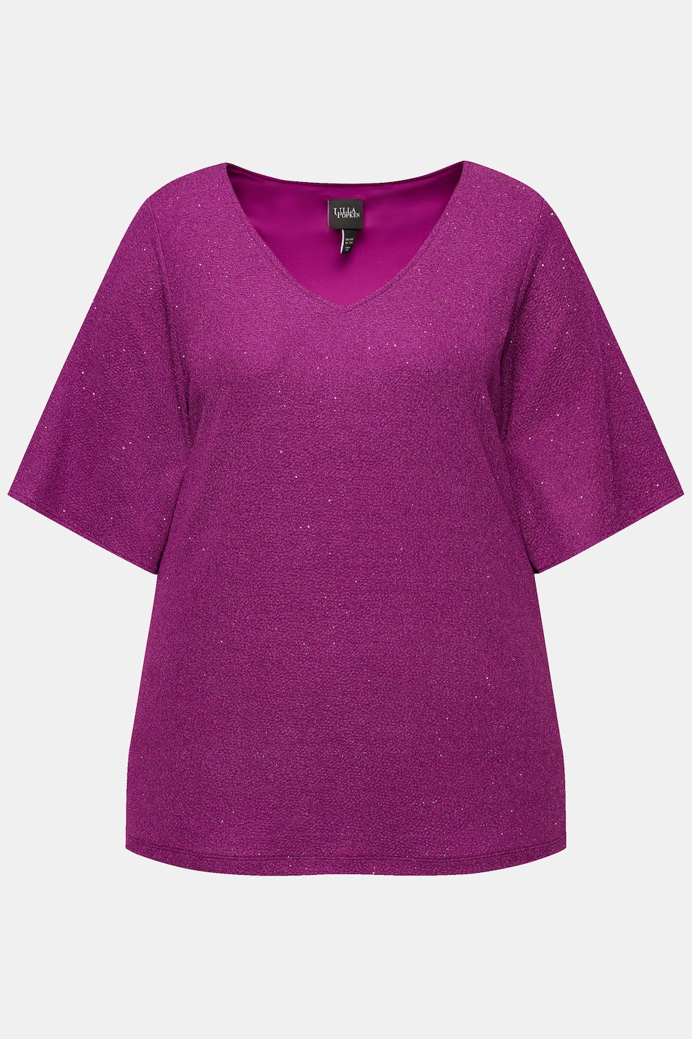 Stora storlekar Topp, Dam, röd, storlek: 46/48, Polyester, Ulla Popken