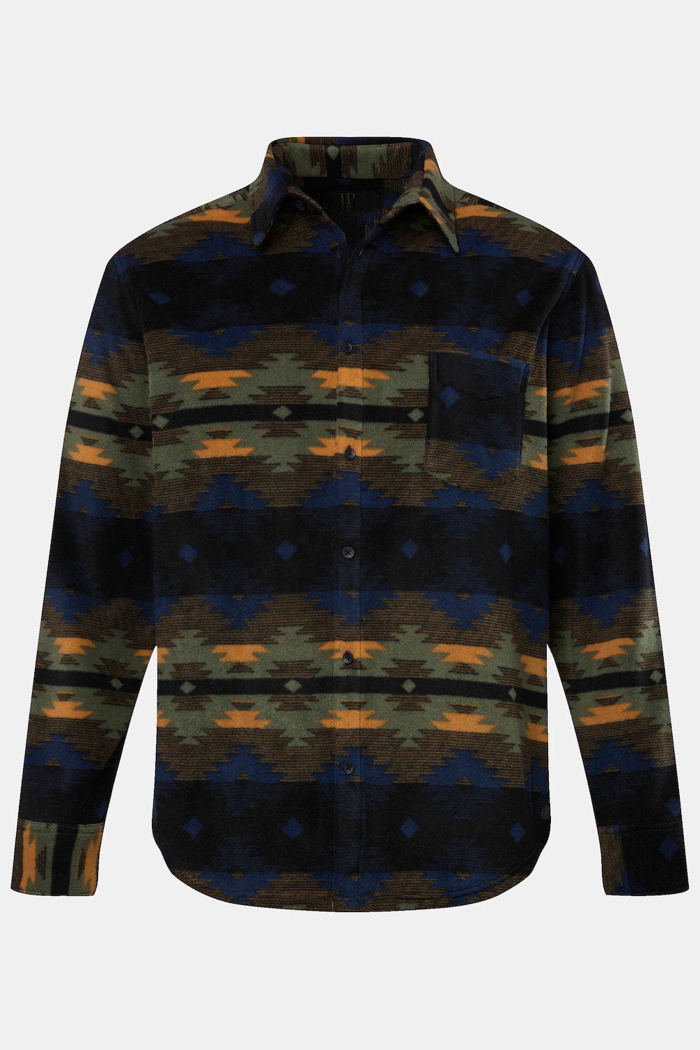 JP1880 overhemd, all-over print, kentkraag, Modern Fit, tot 8XL