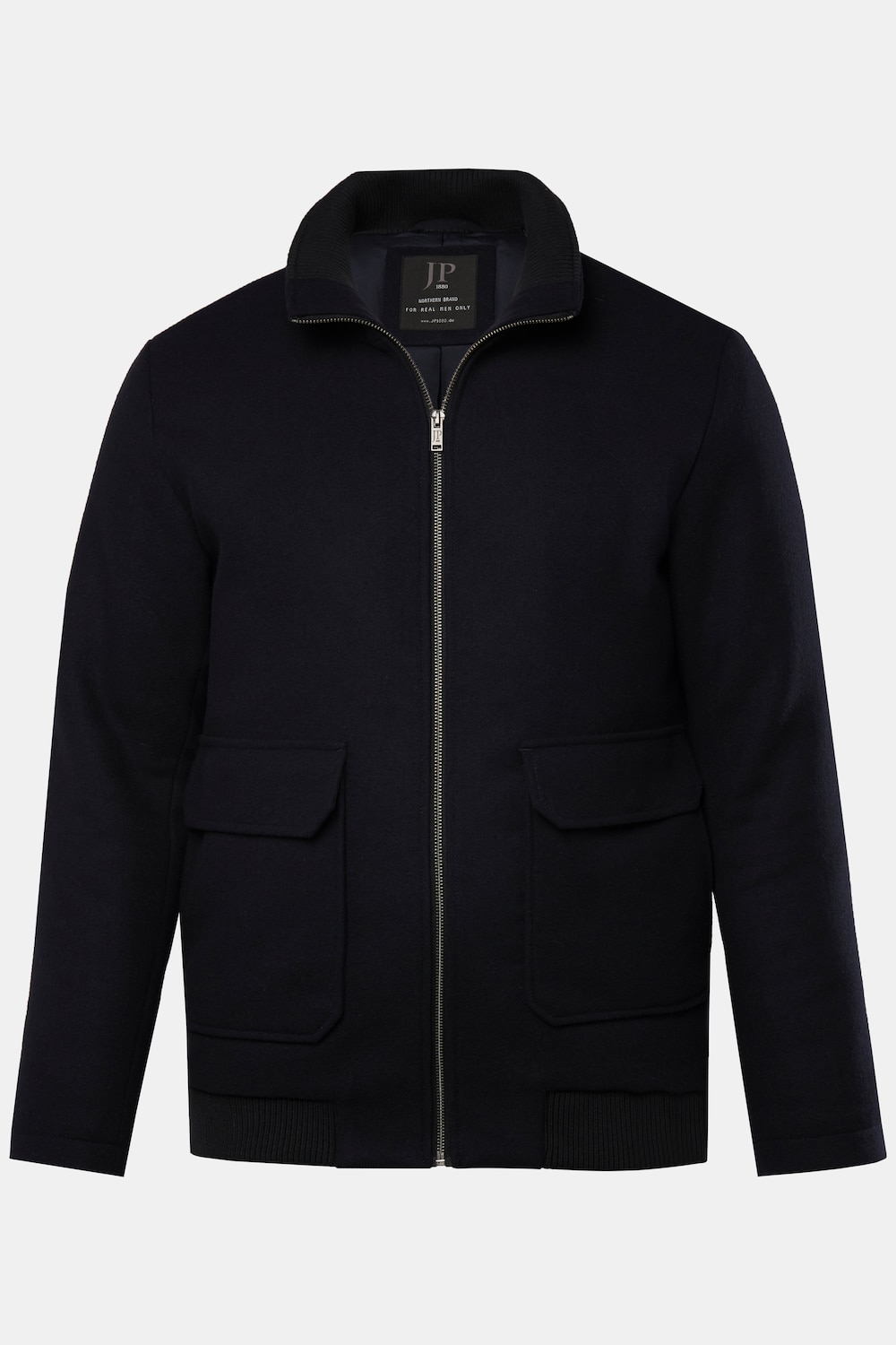 JP 1880 Bomberjacke, Wolle, Collegekragen, bis 7 XL