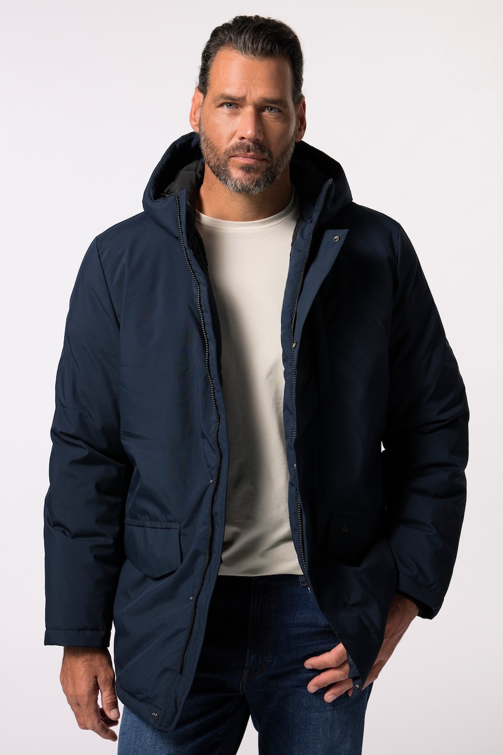 Große Größen JP AWARE Funktions-Parka, Herren, blau, Größe: 3XL, Polyester, JP-Aware