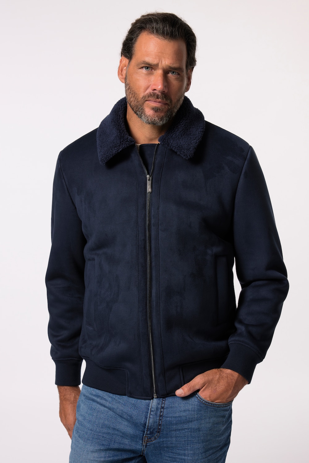 Große Größen JP AWARE Bomberjacke, Herren, blau, Größe: 3XL, JP-Aware