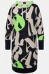 Midi Sweatkleid, Kapuze, Langarm