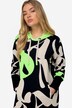 Midi Sweatkleid, Kapuze, Langarm