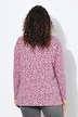Geometric Print 3/4 Sleeve Pleated Tee