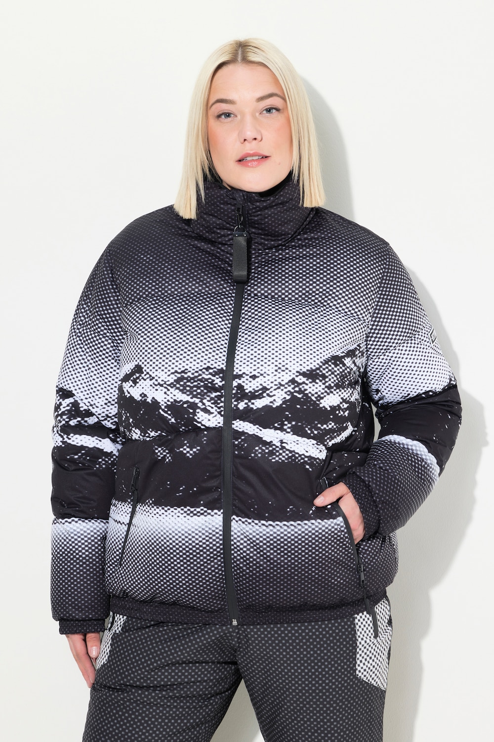 Große Größen HYPRAR Performance-Pufferjacke, Damen, schwarz, Größe: 42/44, Polyester, Ulla Popken