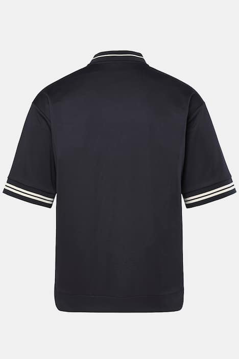 STHUGE T-Shirt, Halbarm, oversized, Brust-Print, Collegekragen, bis 8 XL