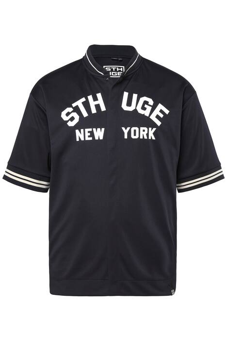 Tričko STHUGE, krátké rukávy, oversize, potisk na hrudi, nízký límeček, do 8XL